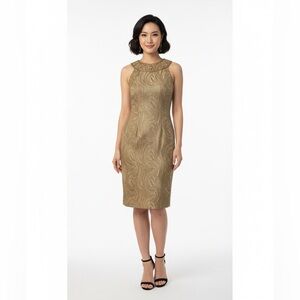 Sue Wong | Dresses | Sue Wong Nocturne Dress 6 4 Evening Cocktail Beaded 5  Green Designer Silk Midi
